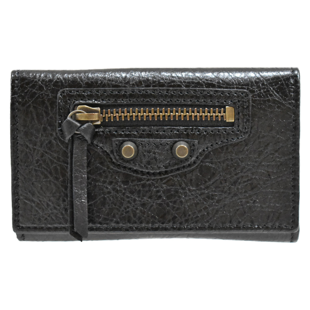 Balenciaga Key Case Leather Black Key Accessory